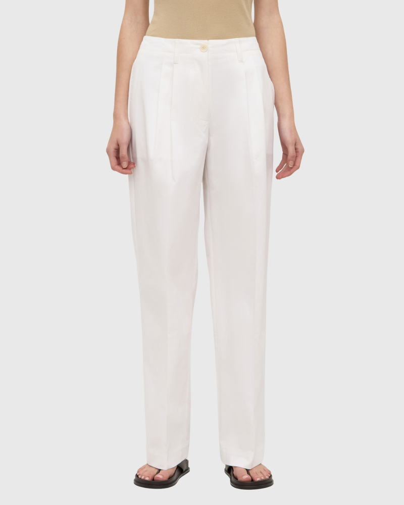 Ellen Cotton Twill Pant Vintage White