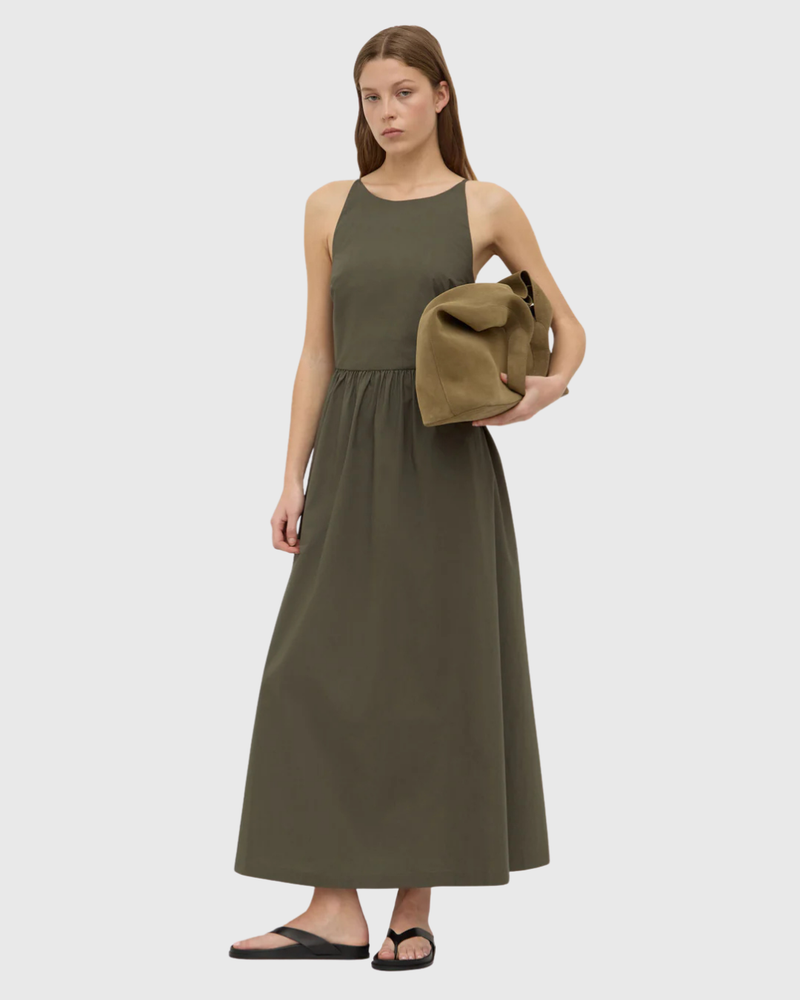 Posie Midi Dress Moss