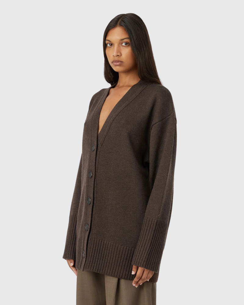 Romeo 2.0 Cardigan Chocolate Melange