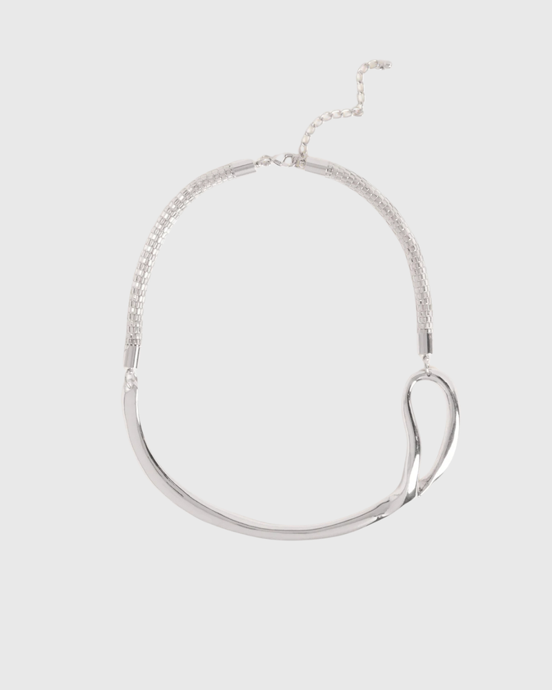 Delaa Choker Necklace Silver