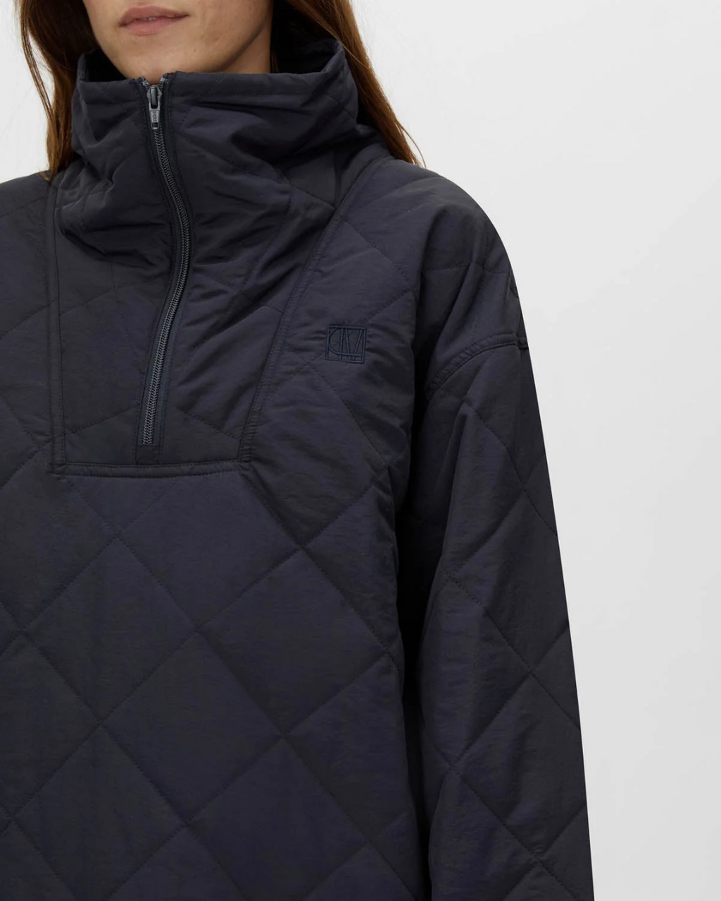Santal Quilted Pull Over Navy