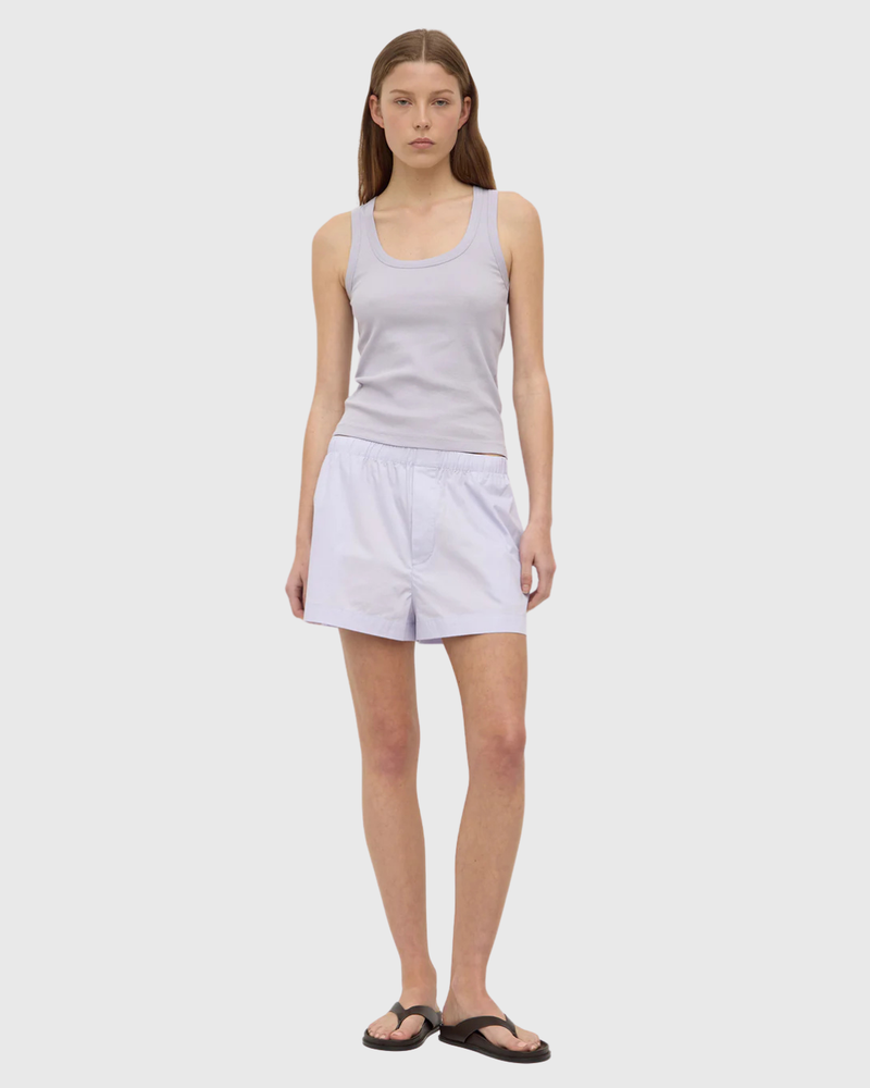 Robyn Scoop Neck Rib Tank Lilac