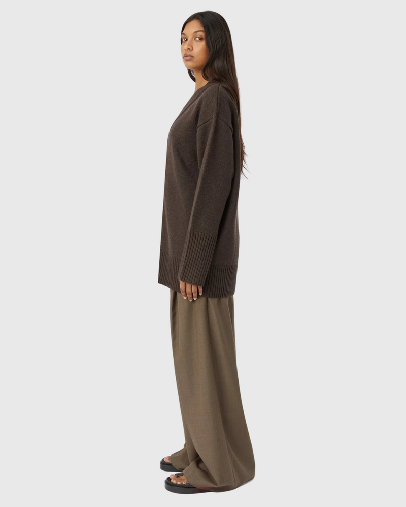 Romeo 2.0 Cardigan Chocolate Melange