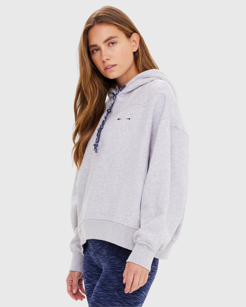 Lasso Jude Crop Hoodie Grey