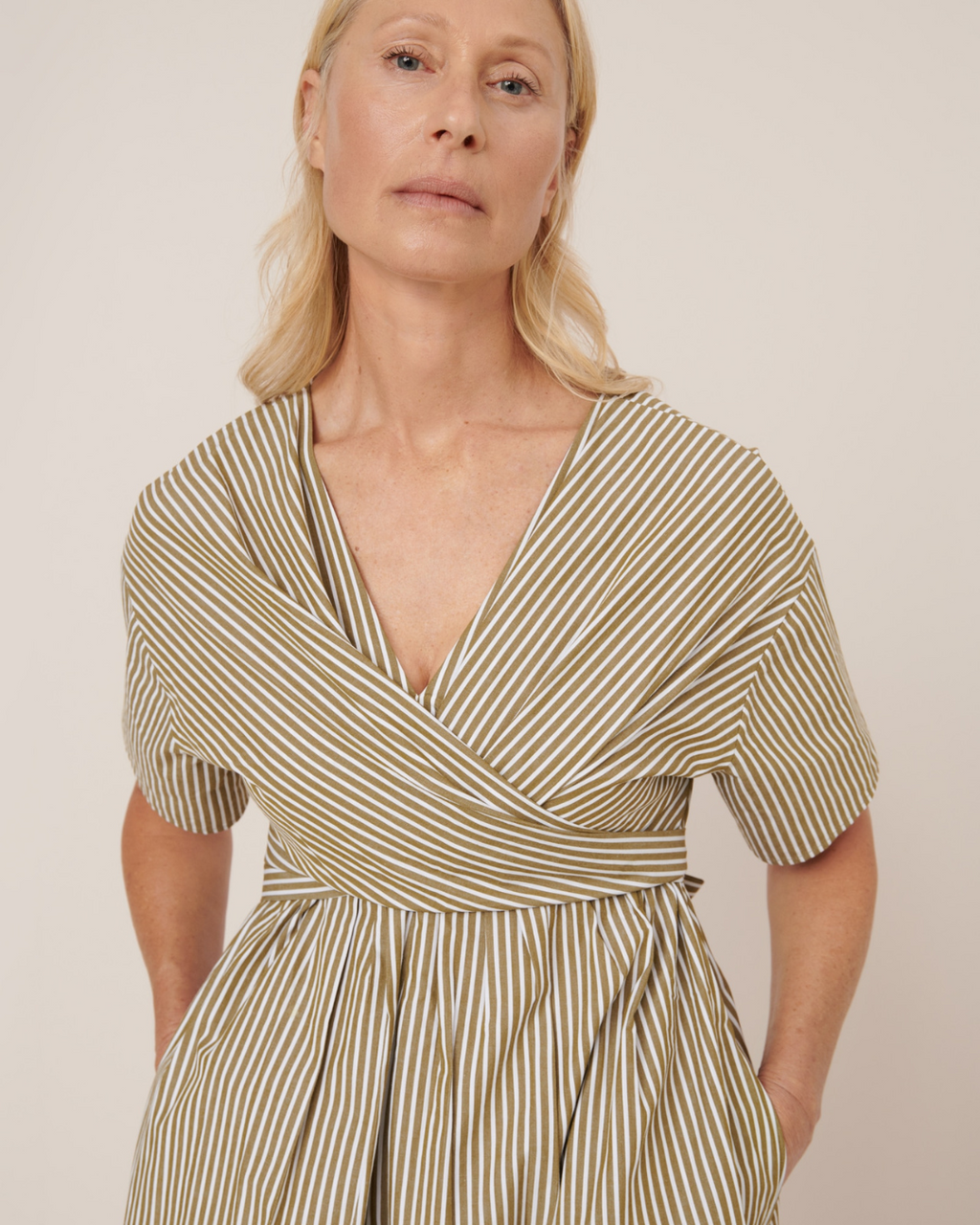 Composer Dress Treetop Stripe
