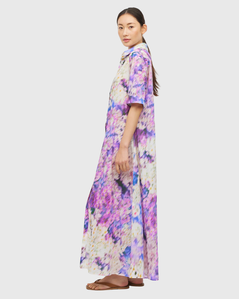 Isle Shirt Dress (Lavender Mist Cotton) Aster