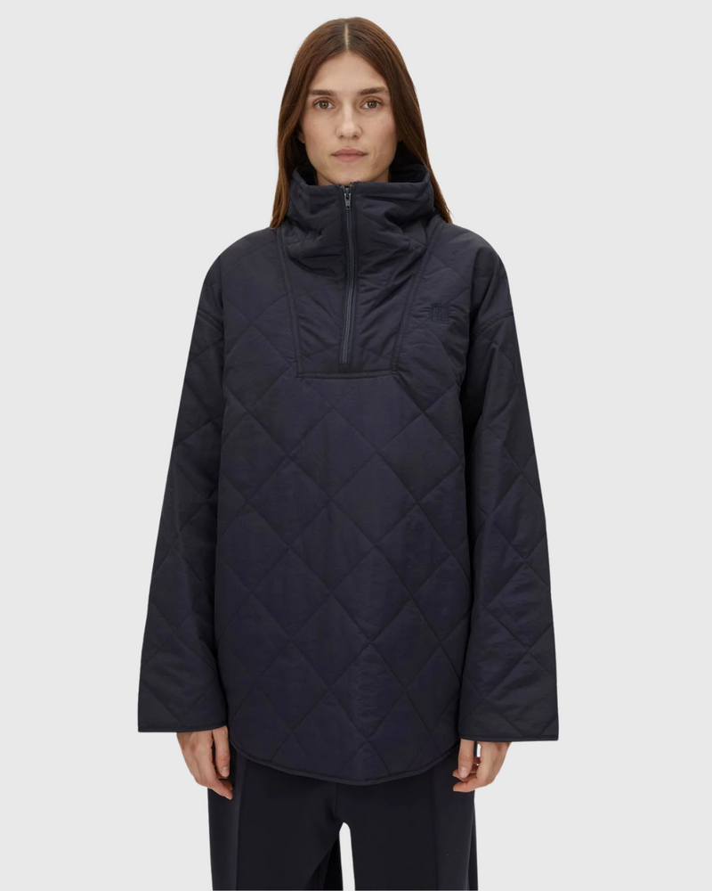 Santal Quilted Pull Over Navy