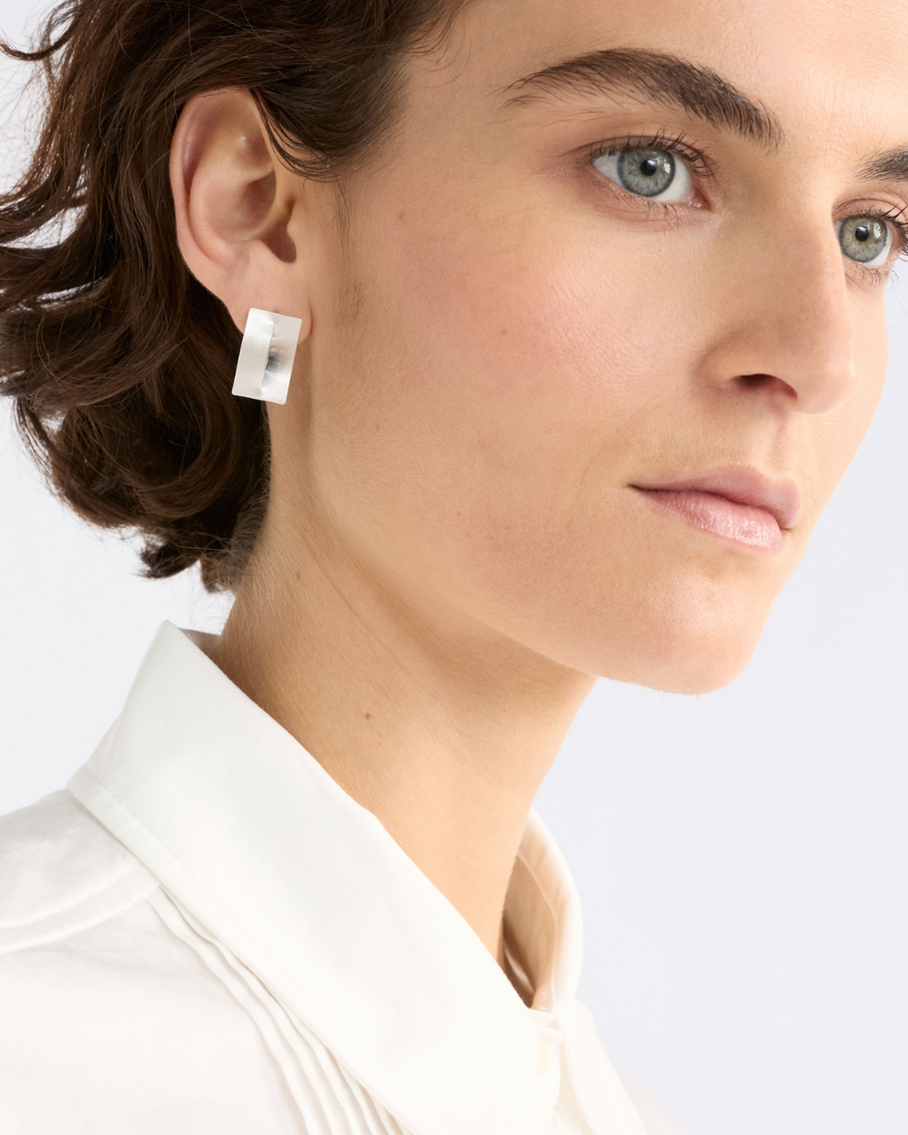Trel Stud Earring Silver