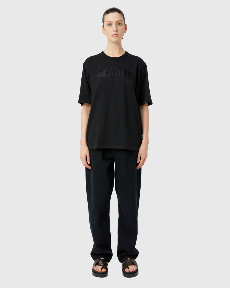 Liona Graphic Tee Black